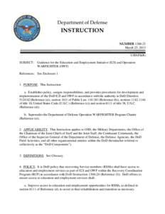 DoD Instruction[removed], March 25, 2013