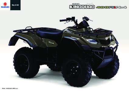 Photo : KINGQUAD 400FSi 4x4  Performance With Function And Style Specifications