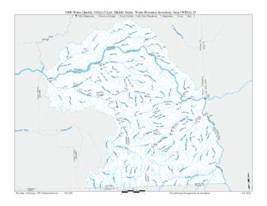 2008 Water Quality 303(d)-5 List: Middle Snake Water Resource Inventory Area (WRIA[removed]d) Parameters: Dissolved Oxygen  Fecal Coliform