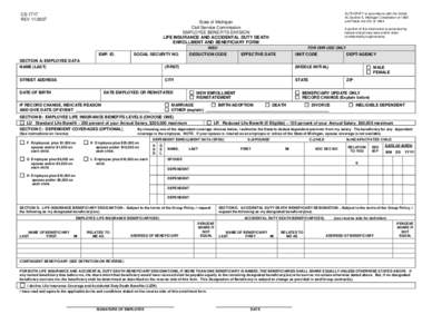 CS-1717 Life and Accidental Duty Death