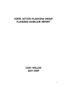 COPIE ACTION PLANNING GROUP FLANDERS BASELINE REPORT IAIN WILLOX MAY 2009