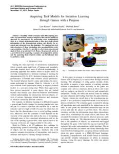 Robot / Programming by demonstration / Mug / Humanoid robot / User interface / Simulation / Computing / Technology / Linguistics / Artificial intelligence / Robotics / Cognitive robotics