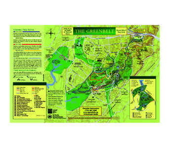 Greenbelt Trail Map is printed C The on 100% post-consumer waste paper. Every ton of 100% Recycled post-consumer waste paper: Saves the equivalent of 17 mature trees