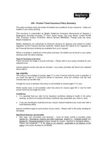 Financial economics / Financial institutions / Institutional investors / Hospitality industry / Travel insurance / Cancellation / Medicare / United States National Health Care Act / Financial Services Compensation Scheme / Types of insurance / Insurance / Investment