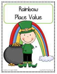 Rainbow Place Value Graphics @ Scrappin Doodles  www.HaveFunTeaching.com