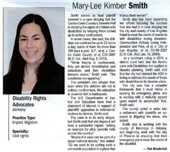 Mary-Lee .Kimber Smith  Disability Rights Advoca·tes · Berkeley