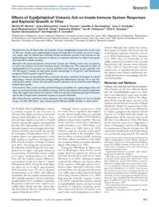 Eyjafjallajökull / Volcanism of Iceland / Volcanic rocks / Environmental issues with energy / Fly ash / Eruptions of Eyjafjallajökull / Volcanic ash / Particulates / Lipopolysaccharide / Geology / Volcanology / Pollution