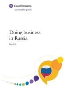 Doing business in Russia May 2013 Content Page