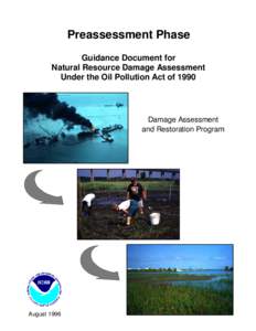 Preassessment Phase Guidance Document for Natural Resource Damage Assessment Under the Oil Pollution Act of[removed]Damage Assessment