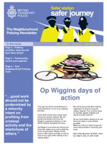 Wirral NPT – January – February 2015 Page 2 – Policing priorities: what has the team been doing? Page 2 – Forthcoming events and surgeries