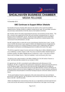 SHOALHAVEN BUSINESS CHAMBER