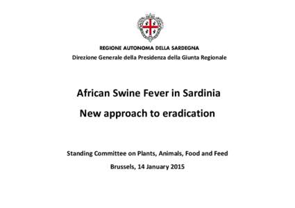 African Swine Fever in Sardinia Epidemiological situation 4° April 2012