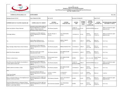 T.C. SAĞLIK BAKANLIĞI TÜRKİYE KAMU HASTANELERİ KURUMU İzmir İli Kamu Hastaneleri Birliği Kuzey Genel Sekreterliği Foça Devlet Hastanesi 2016 YILI EĞİTİM PLANI EĞİTİM PLANINI HAZIRLAYAN