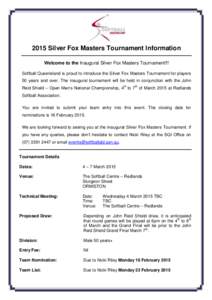 Games / Softball / Sports / Masters Tournament