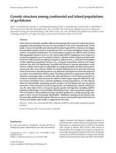 Molecular Ecology[removed], 3145– 3160  doi: [removed]j.1365-294X[removed]x