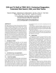 Learning to rank / Ranking function / Recommender system / Tf*idf / Relevance / Precision and recall / Collaborative filtering / Vector space model / Search engine indexing / Information science / Information retrieval / Science