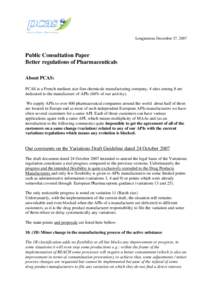 Public Consultation Paper