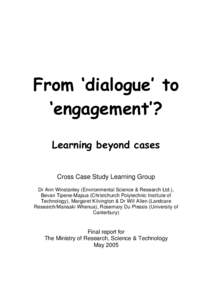 From ‘dialogue’ to ‘engagement’