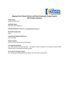 GPP Project Proposal: South Fork Wind Farm