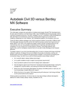 Microsoft Word - Whitepaper Civil 3D 2007 vs Bentley MX_10_2006_FINAL.doc