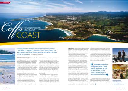 in briefstory cover CoffsCoast regional tourism destination