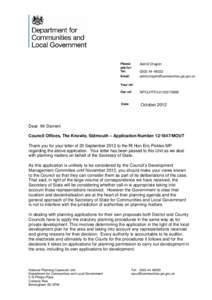 Response: Sidmouth Planning Application