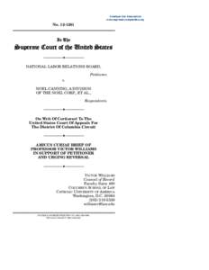 Executive branch of the United States government / Presidency of the United States / Recess appointment / Supreme Court of the United States / Laurence Tribe / United States Senate / National Labor Relations Board / Public law / John Roberts / Government / Law / Constitutional law