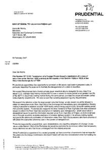 BOB WALKER DEPUTY CROUP SECRETARY SENT BY E-MAIL TO [removed] Nancy M. Morris, Secretary,
