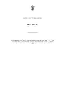 STATUTORY INSTRUMENTS.  S.I. No. 454 of 2013 ————————