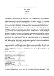 LUCAS use case - population density - final