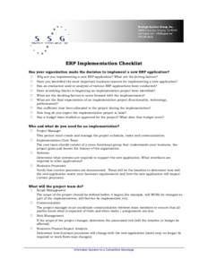 Microsoft Word - ERP Implementation Checklist.doc