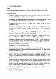 P7_TA-PROV[removed]Kuba Usnesení Evropského parlamentu ze dne 11. března 2010 o vězních svědomí na Kubě Evropský parlament, –