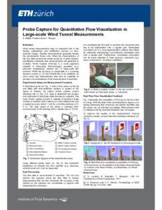 Probe Capture for Quantitative Flow Visualization in Large-scale Wind Tunnel Measurements