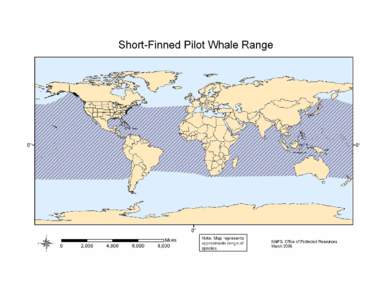 Short-Finned Pilot Whale Range Map