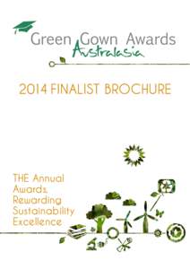 2014 FINALIST BROCHURE  THE Annual Awards, Rewarding Sustainability