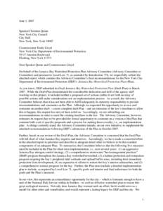 Geography of Long Island / Jamaica Bay / Watershed management / New York City Department of Environmental Protection / James F. Gennaro / Geography of New York / Water / New York