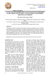 Trakia Journal of Sciences, Vol. 3, No.6 , pp 8-10, 2005 Copyright © 2005 Trakia University Available online at: http://www.uni-sz.bg ISSN