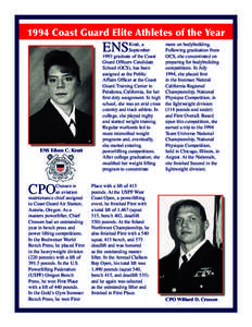 1994 Coast Guard Elite Athletes of the Year  ENS ENS Eileen C. Kratt