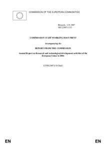 Framework Programmes for Research and Technological Development / European Cooperation in Science and Technology / FP7 / European Research Council / European Research Area / European Investment Bank / European Union / Global Monitoring for Environment and Security / Lisbon Strategy / Europe / Science and technology in Europe / CORDIS