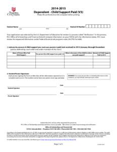 Independent Vertification Worksheet