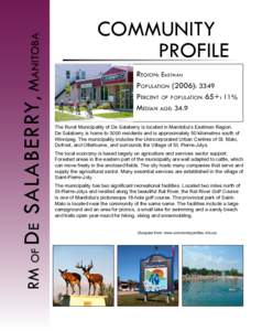 Winnipeg / Canada 2006 Census / St. Pierre-Jolys /  Manitoba / Provinces and territories of Canada / De Salaberry /  Manitoba / Rat River