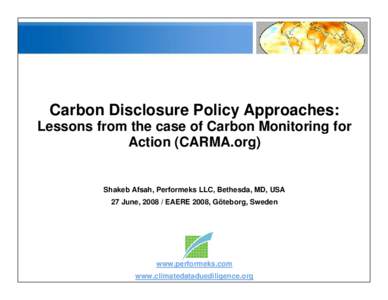 Microsoft PowerPoint - Carbon_Disclosure_Afsah_EAERE_2008_27_Jun_08