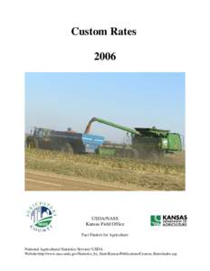 Custom Rates 2006 USDA/NASS Kansas Field Office Fact Finders for Agriculture