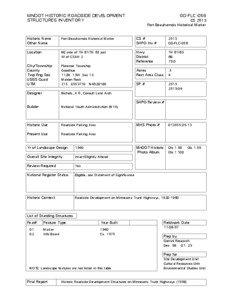 Minnesota Dept. of Transportation Historic Roadside Structures Inventory