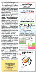 Sac and Fox News • February 2013 • Page 16  Black Hawk Health Center Contract Health Services Eye and Dental Program/Diabetic Eye and Dental program  Just a friendly reminder, routine eye