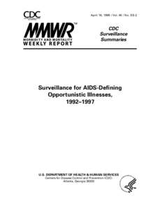 April 16, [removed]Vol[removed]No. SS-2  CDC Surveillance Summaries