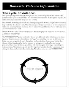 Domestic Violence Booklet