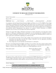 Microsoft Word - M01 Consent to Release Student Information Authorization.doc