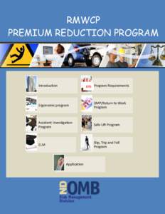 RMWCP PREMIUM REDUCTION PROGRAM Introduction  15% Program Requirements