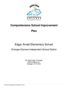 Comprehensive School Improvement Plan